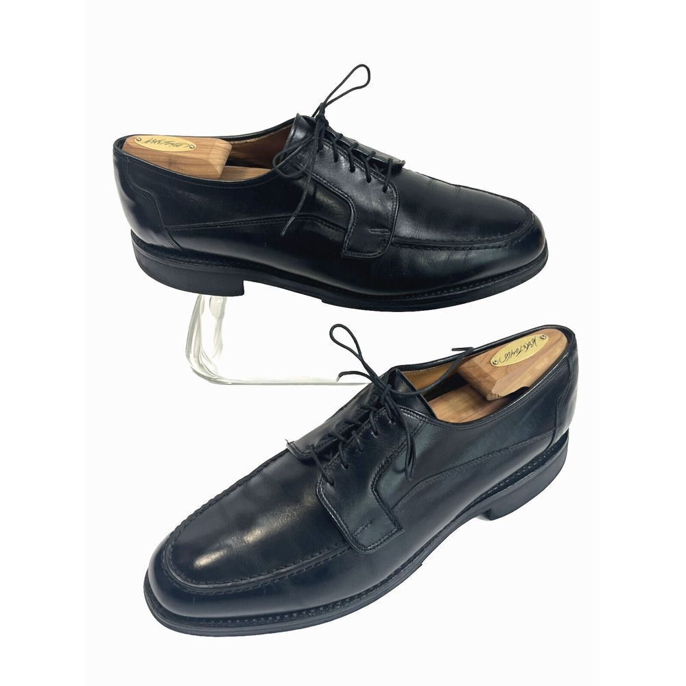 Allen Edmonds Mens Black Leather Oxford Dress Shoes Ellis size 10 D